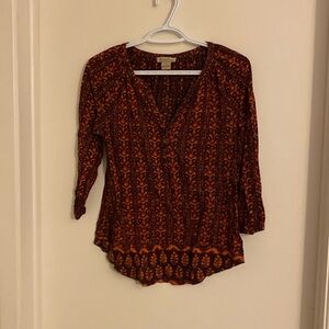 Lucky Brand 3/4 Sleeve top